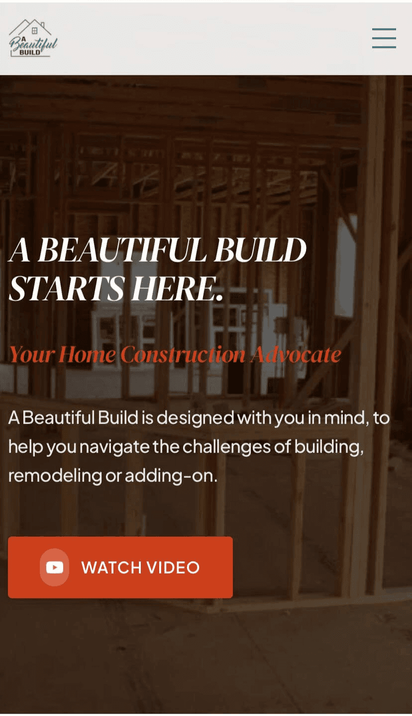 A Beautiful Build — Mobile Preview A Beautiful Build Mobile